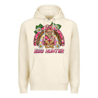 Tofu easter pink camouflage egg hunter  bunny rainbow Premium Hoodie - BarkalooDesign