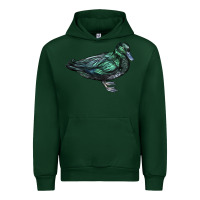 Forest Green East İndie Duck Urban Hoodie - LillyAllenDesigns