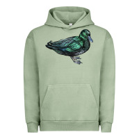 Pigment Oil Green East İndie Duck Urban Hoodie - LillyAllenDesigns