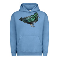Pigment Pebble Blue East İndie Duck Urban Hoodie - LillyAllenDesigns