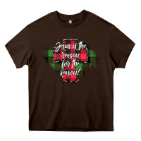 Chocolate Brown Jesus is the Reason For The Season Heavy Core Tee - CowhideDigitalArt