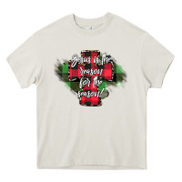 Cream Jesus is the Reason For The Season Heavy Core Tee - CowhideDigitalArt