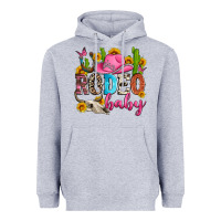 Heather Grey rodeo baby Heavyweight Hoodie - Zillion Design Studio