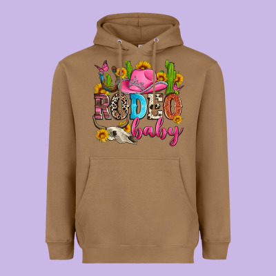 Rodeo Baby Heavyweight Hoodie Designed By Zillion Design Studio