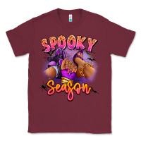 Burgundy Spooky season sneaker and heel afro woman Classic Tee - RanaPortraitStore