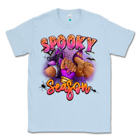 Dusty Blue Spooky season sneaker and heel afro woman Classic Tee - RanaPortraitStore