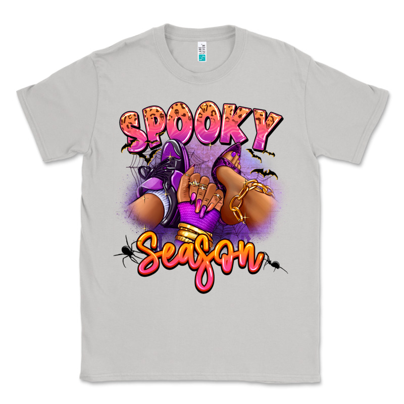 Spooky Season Sneaker And Heel Afro Woman Classic Tee by RanaPortraitStore | Teevron