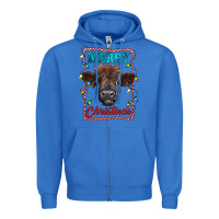 True Royal Merry Christmas Calf Zipper Hoodie - RanaPortraitStore