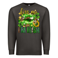Smoke Kiss me im irish st.patricks day lips st.patricks Premium Sweatshirt - Neo Western