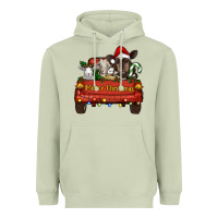 Matcha merry christmas truck animals Heavyweight Hoodie - RanaPortraitStore