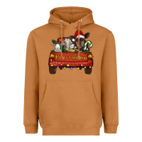 Meerkat merry christmas truck animals Heavyweight Hoodie - RanaPortraitStore
