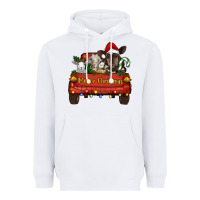 White merry christmas truck animals Heavyweight Hoodie - RanaPortraitStore