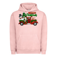 Pigment Salmon merry christmas snowman and farm animals truck Urban Hoodie - Jasminsmagicworld