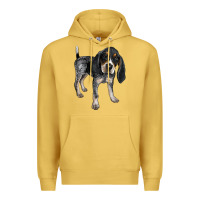 Antique Gold bluetick coonhound Premium Hoodie - LillyAllenDesigns