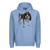 Colony Blue bluetick coonhound Premium Hoodie - LillyAllenDesigns