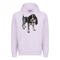 Lilac bluetick coonhound Premium Hoodie - LillyAllenDesigns