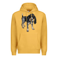Mustard bluetick coonhound Premium Hoodie - LillyAllenDesigns