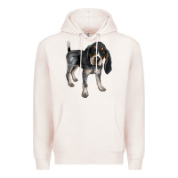 Pale Pink bluetick coonhound Premium Hoodie - LillyAllenDesigns