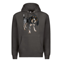 Smoke bluetick coonhound Premium Hoodie - LillyAllenDesigns