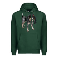 Sports Green bluetick coonhound Premium Hoodie - LillyAllenDesigns