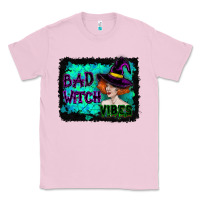 Bubblegum Pink Halloween Bad Witch Vibes Watercolor Classic Tee - RanaPortraitStore
