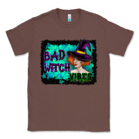 Chestnut Halloween Bad Witch Vibes Watercolor Classic Tee - RanaPortraitStore