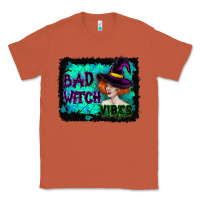 Copper Halloween Bad Witch Vibes Watercolor Classic Tee - RanaPortraitStore