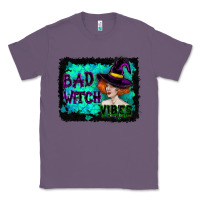 Lavender Halloween Bad Witch Vibes Watercolor Classic Tee - RanaPortraitStore