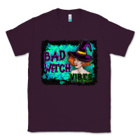 Plum Halloween Bad Witch Vibes Watercolor Classic Tee - RanaPortraitStore