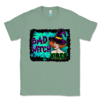 Sage Halloween Bad Witch Vibes Watercolor Classic Tee - RanaPortraitStore