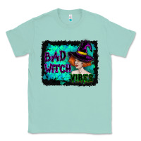 Seafoam Halloween Bad Witch Vibes Watercolor Classic Tee - RanaPortraitStore