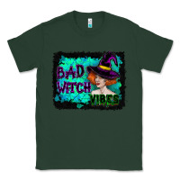 Sports Green Halloween Bad Witch Vibes Watercolor Classic Tee - RanaPortraitStore