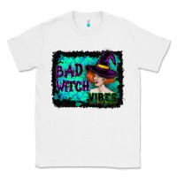 White Halloween Bad Witch Vibes Watercolor Classic Tee - RanaPortraitStore
