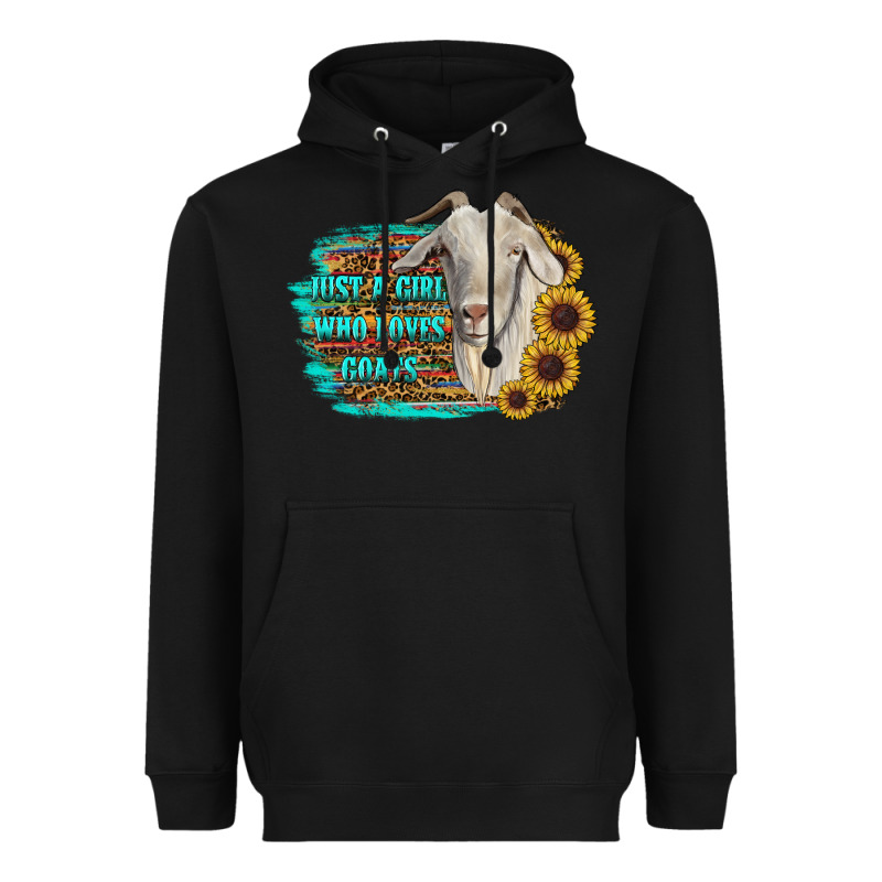 Just A Girl Who Loves Goats Heavyweight Hoodie by RanaPortraitStore | Teevron