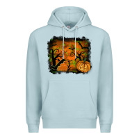 Blue Mist halloween backround Premium Hoodie - RanaPortraitStore