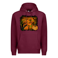 Burgundy halloween backround Premium Hoodie - RanaPortraitStore