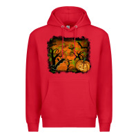 Red halloween backround Premium Hoodie - RanaPortraitStore