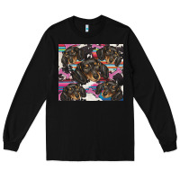 Black dachshund Long Sleeve Tee - BarkalooDesign