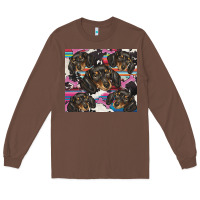 Chestnut dachshund Long Sleeve Tee - BarkalooDesign