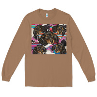 Toasted Coconut dachshund Long Sleeve Tee - BarkalooDesign