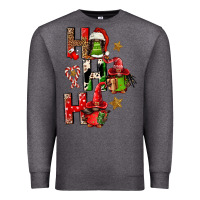Charcoal Heather ho ho ho afro gnomes Premium Sweatshirt - FaDigitalArtStudio