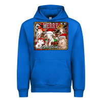 Cobalt merry christmas goats Urban Hoodie - Jasminsmagicworld