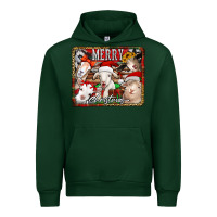 Forest Green merry christmas goats Urban Hoodie - Jasminsmagicworld