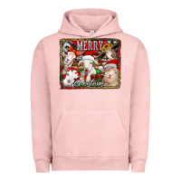 Pigment Salmon merry christmas goats Urban Hoodie - Jasminsmagicworld