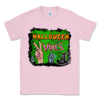 Bubblegum Pink Watercolor Halloween Vibes Classic Tee - RanaPortraitStore