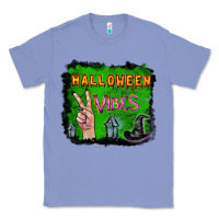 Colony Blue Watercolor Halloween Vibes Classic Tee - RanaPortraitStore