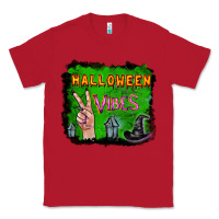 Red Watercolor Halloween Vibes Classic Tee - RanaPortraitStore