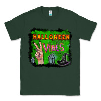 Sports Green Watercolor Halloween Vibes Classic Tee - RanaPortraitStore