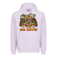 Lilac easter egg hunter  rabbit rainbow Premium Hoodie - BarkalooDesign