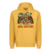 Mustard easter egg hunter  rabbit rainbow Premium Hoodie - BarkalooDesign